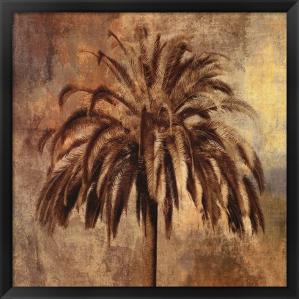 Framed Golden Palm Print