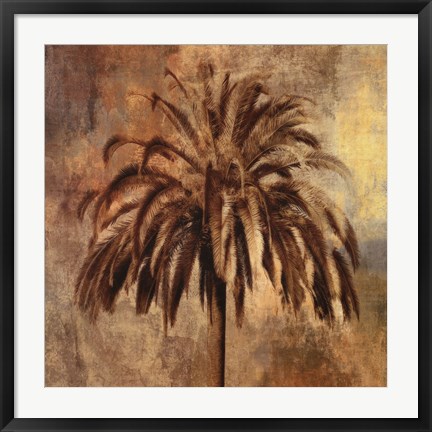 Framed Golden Palm Print