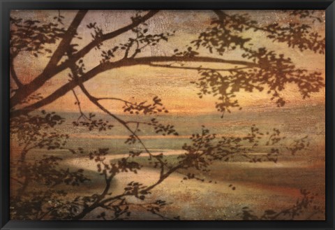 Framed Tranquil Landscape Print