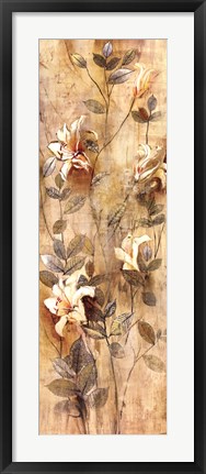 Framed Candlelight Lilies I Print