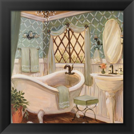 Framed Designer Bath II Print