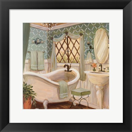 Framed Designer Bath II Print