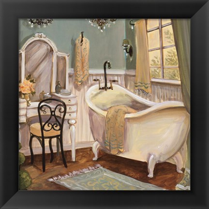 Framed Designer Bath III Print