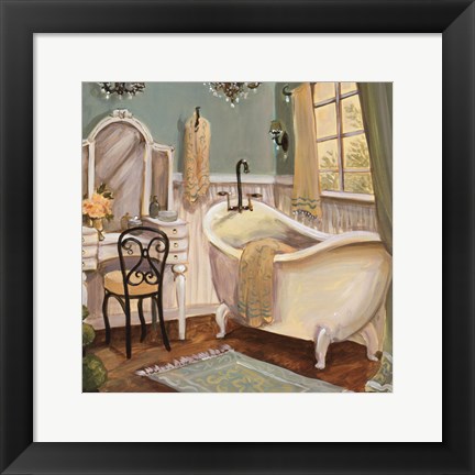 Framed Designer Bath III Print