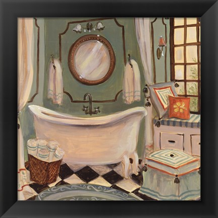 Framed Designer Bath IV Print