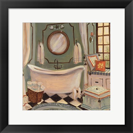 Framed Designer Bath IV Print