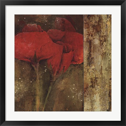 Framed Gilded Floral IV Print