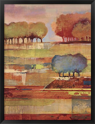 Framed Bright Landscape II Print