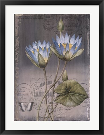 Framed Black Botanical I Print