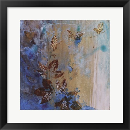 Framed Jewelled Leaves XVII Print