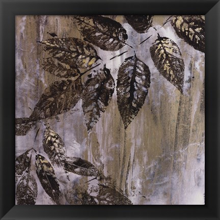 Framed Jewelled Leaves XXIII Print