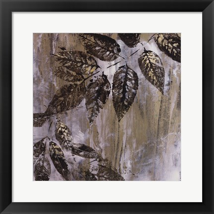 Framed Jewelled Leaves XXIII Print