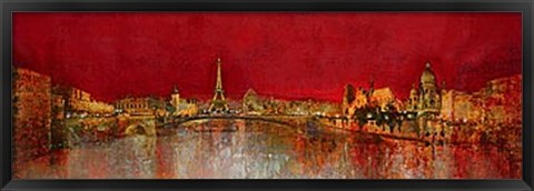 Framed Paris At Night Print