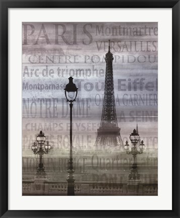 Framed Paris I Print