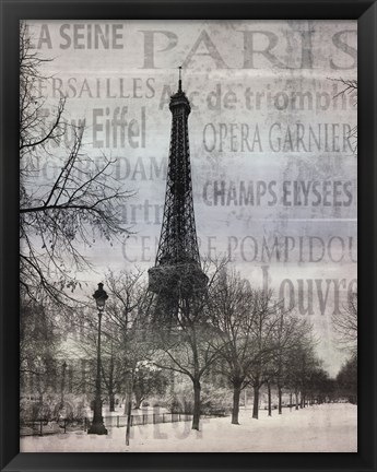 Framed Paris II Print