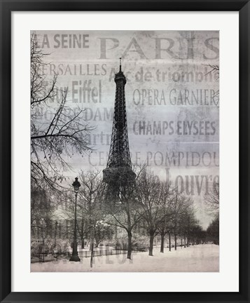 Framed Paris II Print