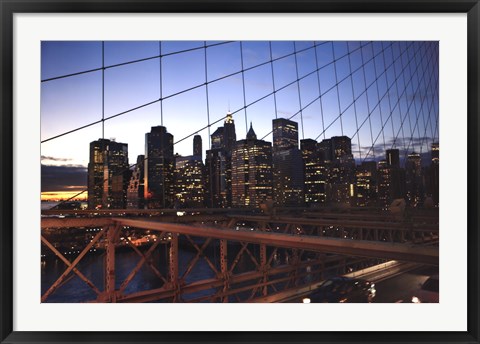 Framed Manhattan Blue Print