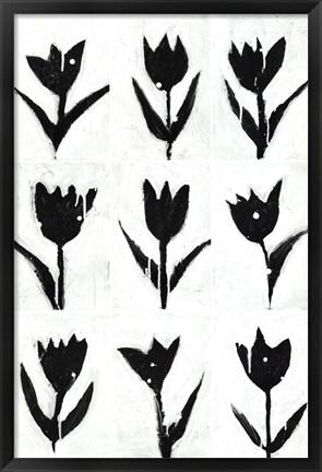 Framed Tulip Noir Composite Print