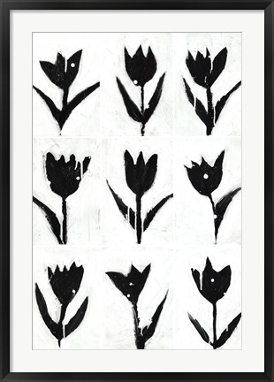 Framed Tulip Noir Composite Print