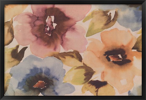 Framed Floral Fusion II Print