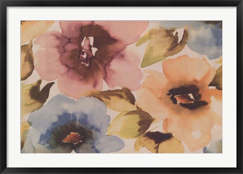 Framed Floral Fusion II Print