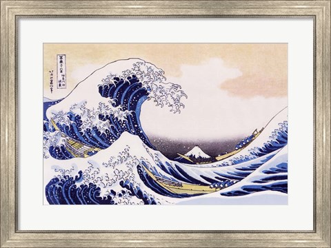 Framed Great Wave Of Kanagawa Print