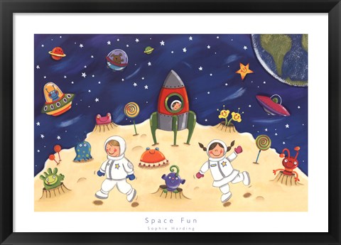 Framed Space Fun Print