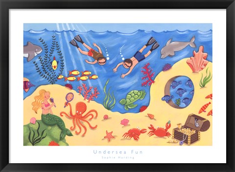 Framed Undersea Fun Print