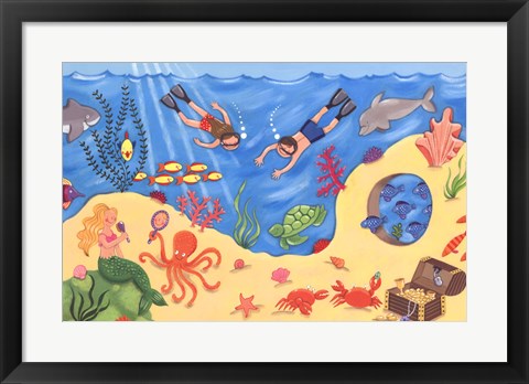 Framed Undersea Fun Print