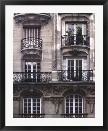 Framed Balcon Parisien I Print