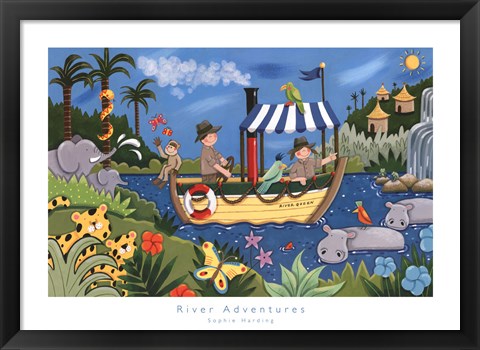 Framed River Adventures Print