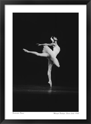 Framed Margot Fonteyn, Swan Lake 1963 Print