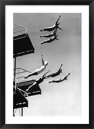 Framed High Dive Print