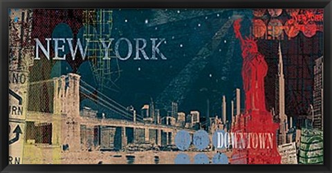 Framed New York Streets Print