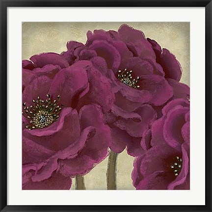 Framed Peony Dusk II Print