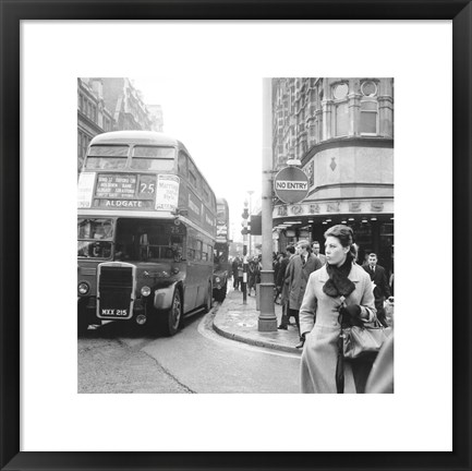 Framed Tottenham Court Road And Oxford Street Junction, 1965 Print