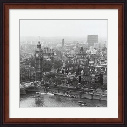 Framed City Of Westminster From The South Bank Of The Thames, 1963 Print