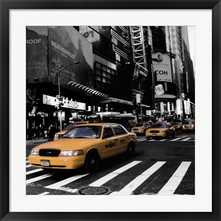 Framed City Streets II Print