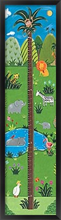 Framed Jungle Growth Chart Print