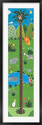 Framed Jungle Growth Chart Print