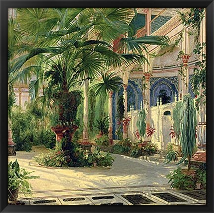 Framed Interior of the Palm House at Potsdam I Print