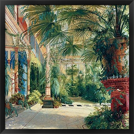 Framed Interior of the Palm House at Potsdam II Print