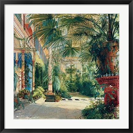 Framed Interior of the Palm House at Potsdam II Print