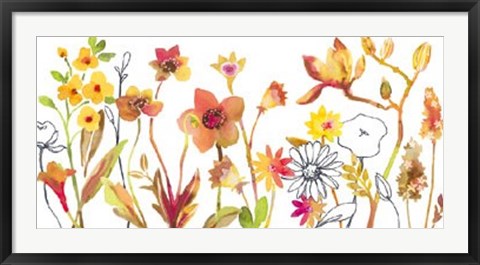 Framed Joli Jardin III Print