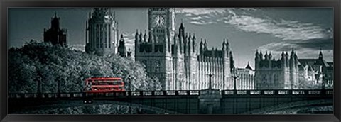 Framed London Bus V Print