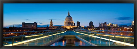 Framed Millennium Bridge Print