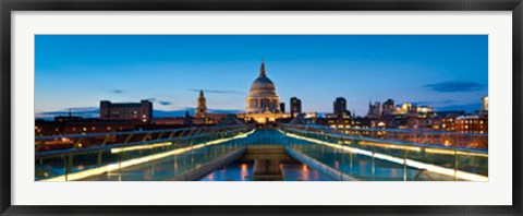 Framed Millennium Bridge Print