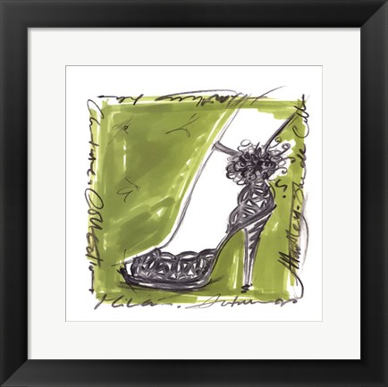 Framed Catwalk Heels II Print