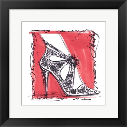 Framed Catwalk Heels III Print