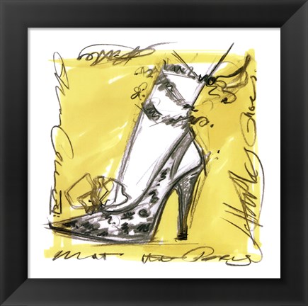 Framed Catwalk Heels IV Print